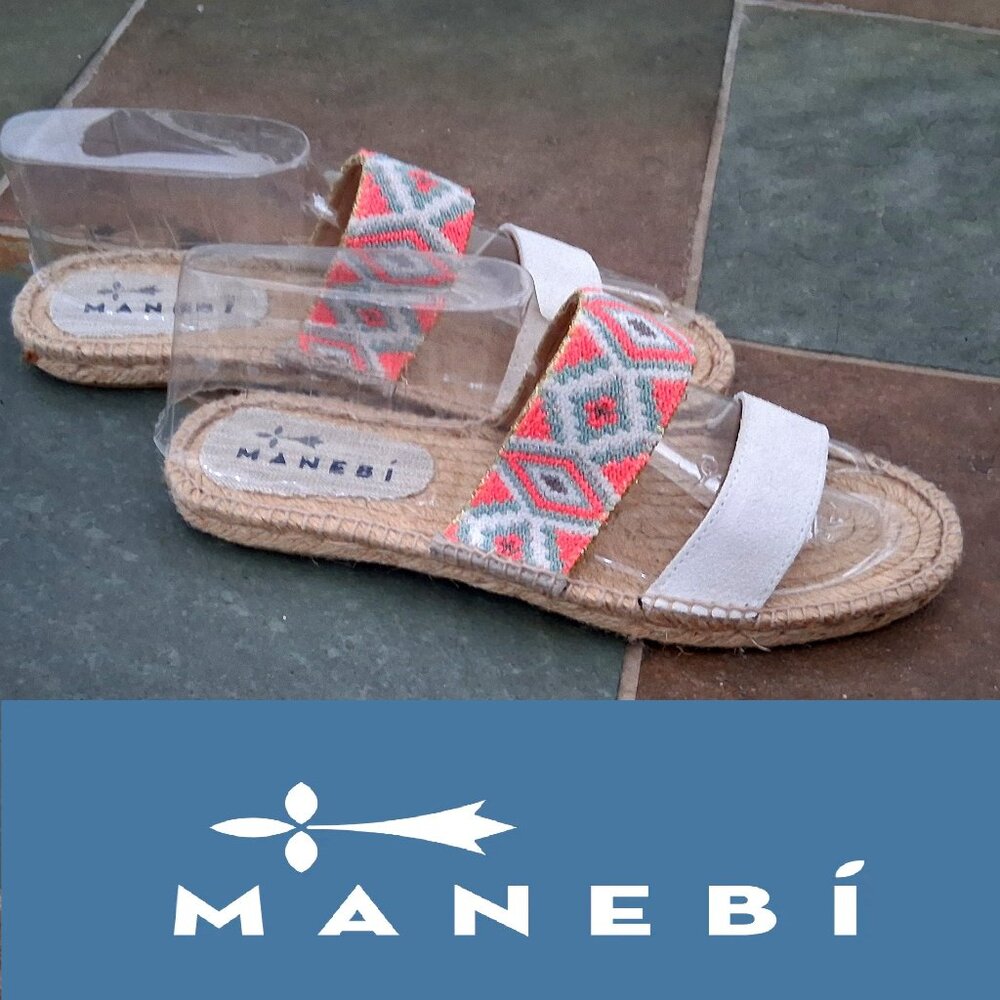 New Manebi  Espadrille Sandals Slip on